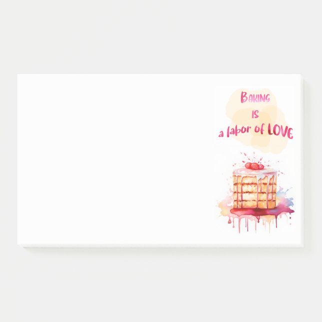 Bloco De Notas design de bolo doce (Frente)
