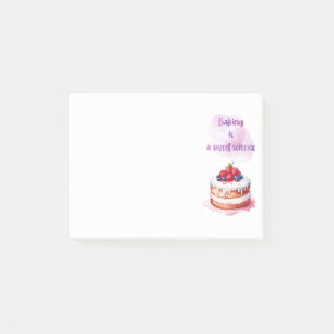 Bloco De Notas design de bolo doce