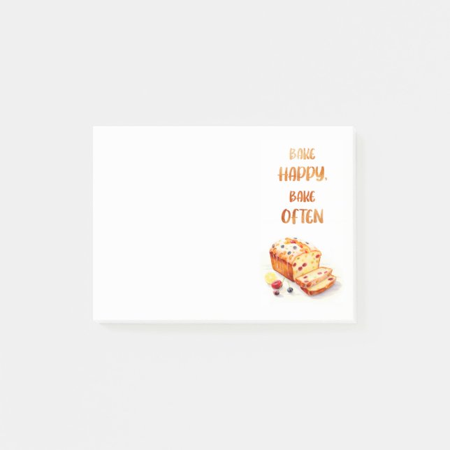 Bloco De Notas design de bolo doce (Frente)