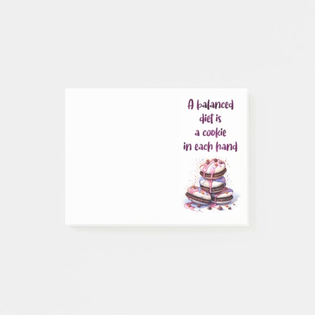 Bloco De Notas design de bolo doce (Frente)