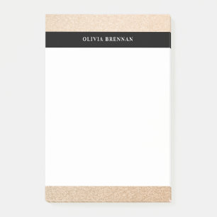 Bloco De Notas Design de borda refinada mínima do Ouro Elegante