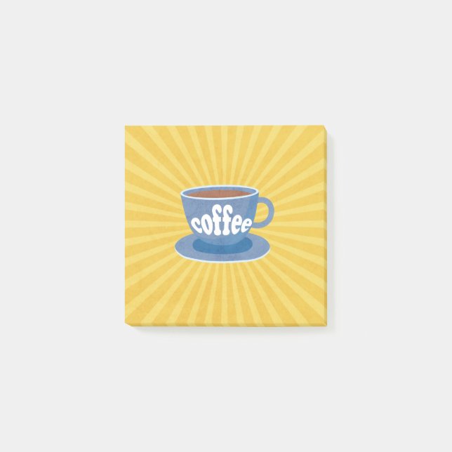 Bloco De Notas Design de café retrô (Frente)