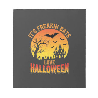 Bloco De Notas Design de Castelo Assombrado de Halloween que os M