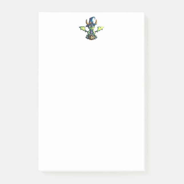Bloco De Notas Design de Dragão de Halloween (Frente)