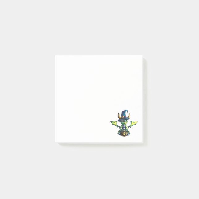 Bloco De Notas Design de Dragão de Halloween (Frente)