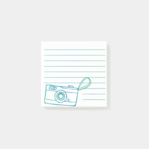 Bloco De Notas design de fotografia da câmara