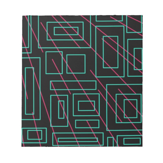 Bloco De Notas design de fundo preto (Frente)