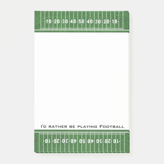 Bloco De Notas Design de Futebol (Frente)