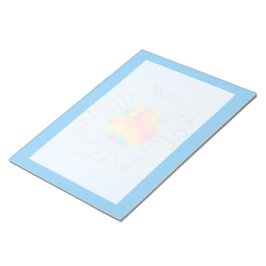 Bloco De Notas Design de Girassol em Aquarela Pastel