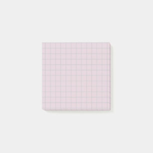 Bloco De Notas Design de Grelha Suave com Padrão Lilac Verificado