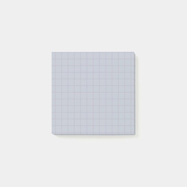 Bloco De Notas Design de Grelha Suave com Padrão Verificado Dusty (Frente)