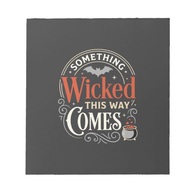 Bloco De Notas Design de Halloween Wicked This Way Comes_1 (Frente)