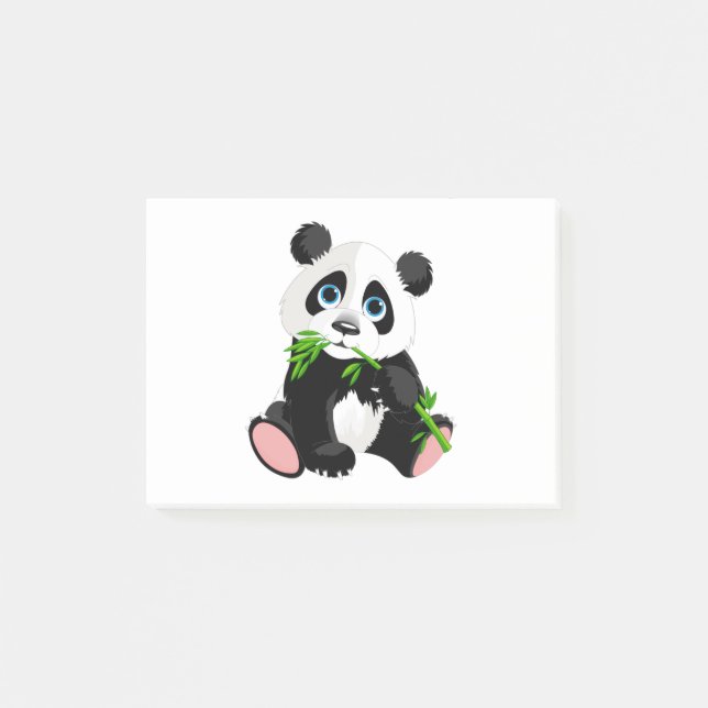 Bloco De Notas design de ilustração de panda (Frente)