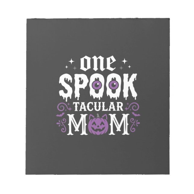 Bloco De Notas Design de Mãe Espetacular de Halloween_1 (Frente)