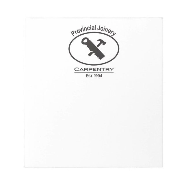 Bloco De Notas Design de martelo e serra (Frente)