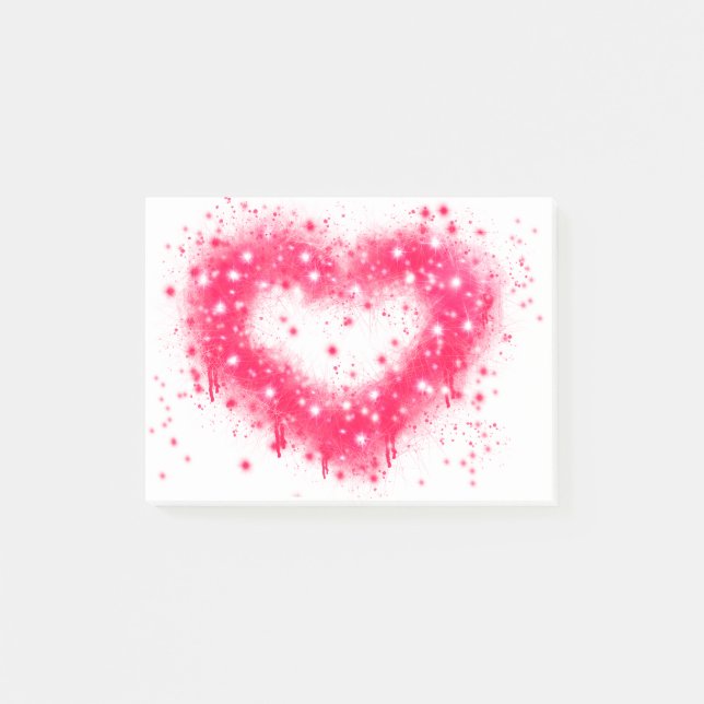 Bloco De Notas design de pintura rosada a rosa com spray de grafi (Frente)