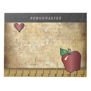Bloco De Notas Design de Professora Vintage DIY Texto