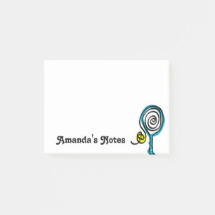 Bloco De Notas design de raquete tênis personalizado