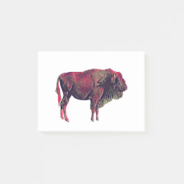 Bloco De Notas Design de Retrato de Buffalo para Bison ou Animal