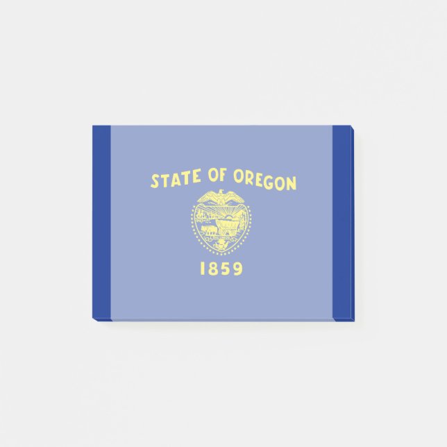 Bloco De Notas Design de Sinalizador do Estado do Oregon (Frente)