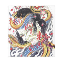 Design de Tatuagem Grotesca e Cobra