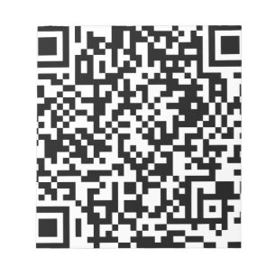 Bloco De Notas Design do código de QR