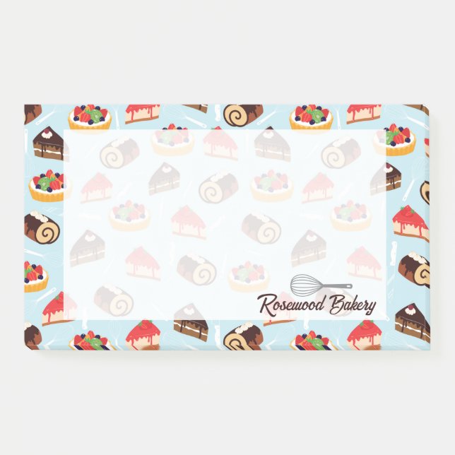 Bloco De Notas Design do deserto de panificação personalizado (Frente)
