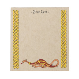 Bloco De Notas Design do Dragão Medieval 2015