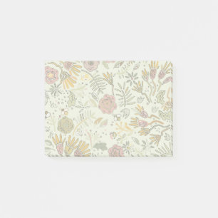 Bloco De Notas design floral da flor do teste padrão da abelha d