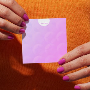 Bloco De Notas Design gráfico cor-de-rosa personalizado