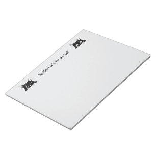 Bloco De Notas Design Minimalista de Gatinho Fofo - GATO 1