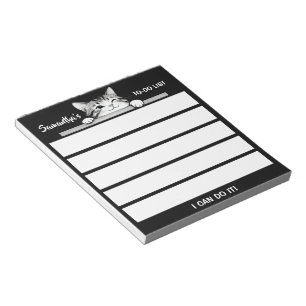 Bloco De Notas Design Minimalista de Gatinho Fofo - GATO 2