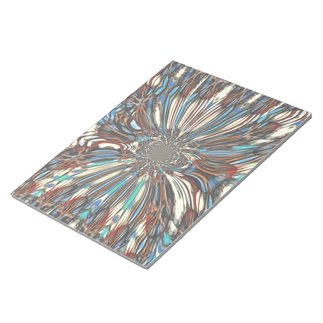 Bloco De Notas Design óptico Pop de arte urbana africana Edgy (Inclinado)