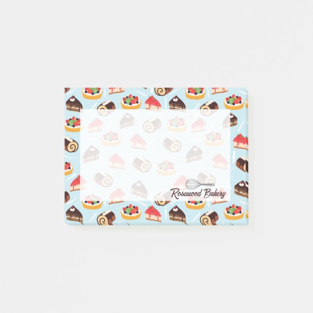 Bloco De Notas Design Personalizado de Sobremesa de Padaria (Frente)