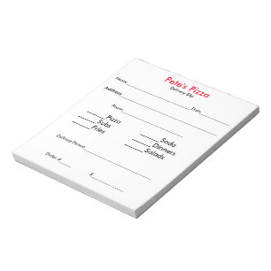 Bloco De Notas "Design-Seu-Próprios" deslizamentos de ordem