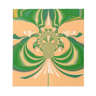 Bloco De Notas Design verde amarelo.