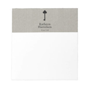 Bloco De Notas Designer do Interior Imobiliário do Realtor de Cha