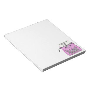 Bloco De Notas Desktop personalizável de máquina de escrever re