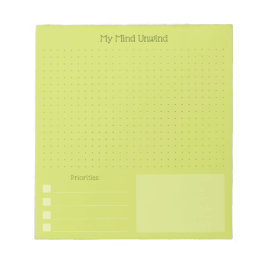 Bloco De Notas Despejo Cerebral Alegre Moderno (Texto Editável)