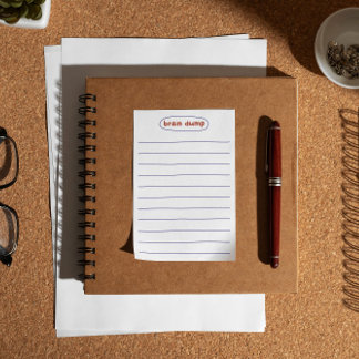 Bloco De Notas Despejo cerebral minimalista e notas