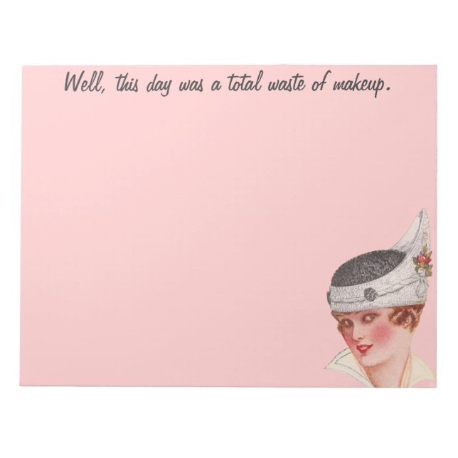 Bloco De Notas Desperdício total de maquiagem (Frente)