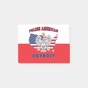 Bloco De Notas Detroit Michigan Polska