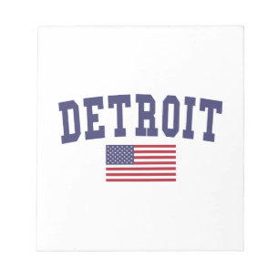 Bloco De Notas Detroit US Flag