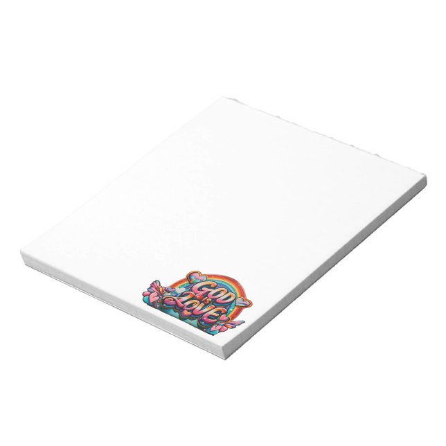 Bloco De Notas Deus é amor (Invertido)