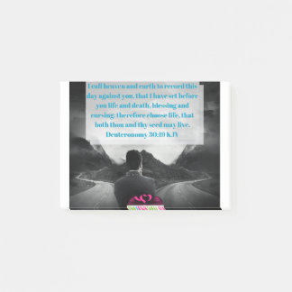Bloco De Notas Deuteronomia 30:19 KJV