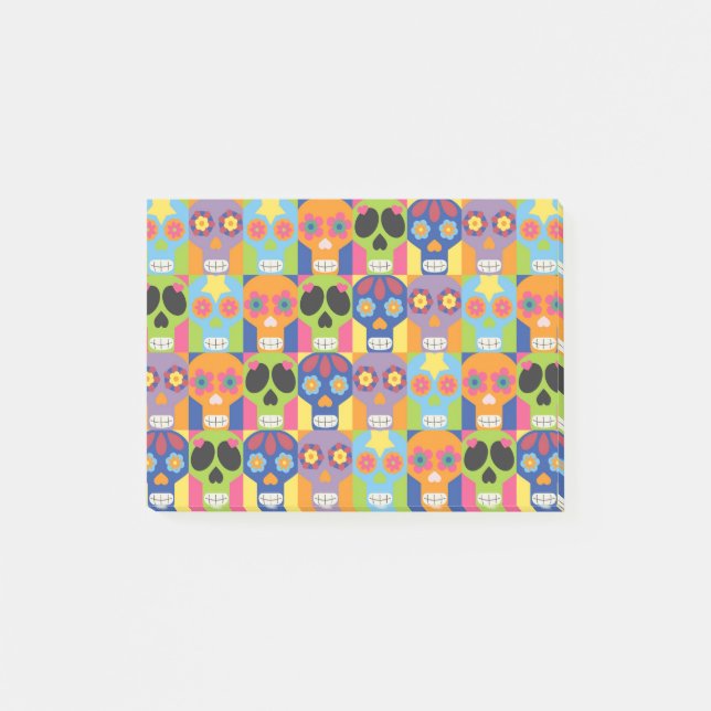 Bloco De Notas Dia Das Bruxas Do Crânio Morto (Frente)