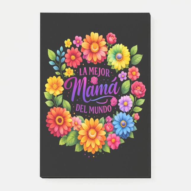 Bloco De Notas Dia das Mães A Melhor Mamãe Do Mundo (Frente)