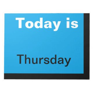 Bloco De Notas Dia de Ferramentas do Calendário Visual da Semana