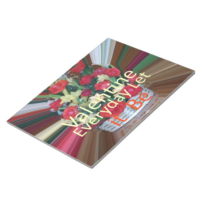 Bloco De Notas Dia de os namorados Art (Inclinado)