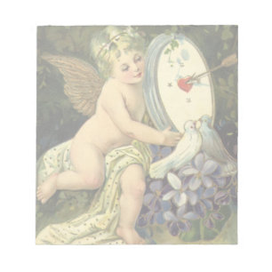 Bloco De Notas Dia de os namorados Vintage Victorian, Pássaros A